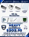Combo FULLGLASS Heavy Duty con Laminado Leche Optic 24*96 y Accesorios (MALASIA)