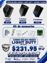 NEGRO- Combo Solido LIGHT DUTY incluye: 1 marco Interior, 1 marco Exterior, 2 Melones- Todo 19'-6" con Accesorios (MALASIA)