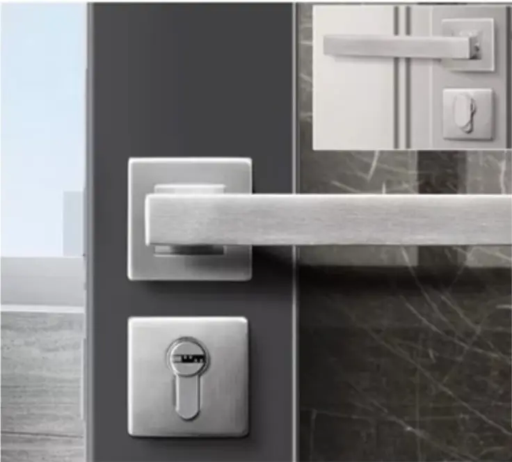 LM-Cerradura Cajuela para Puerta con Ventana Cuadrada 