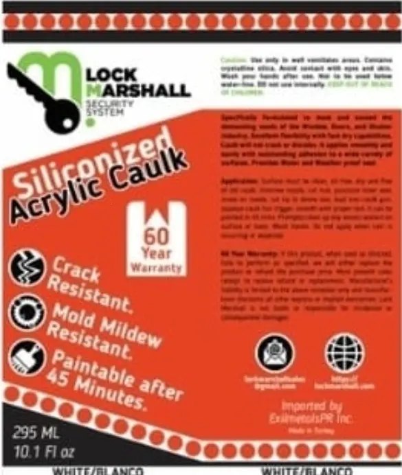 LM- Caulking Siliconizado BLANCO