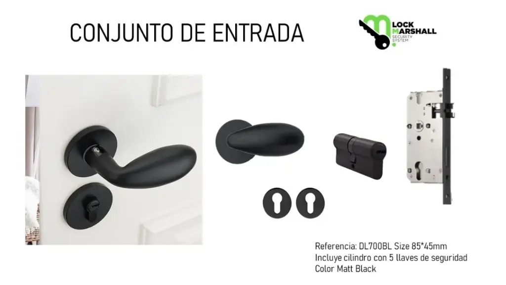 NEGRO-Cerradura Cajuela Palito Golf (DL700BL)