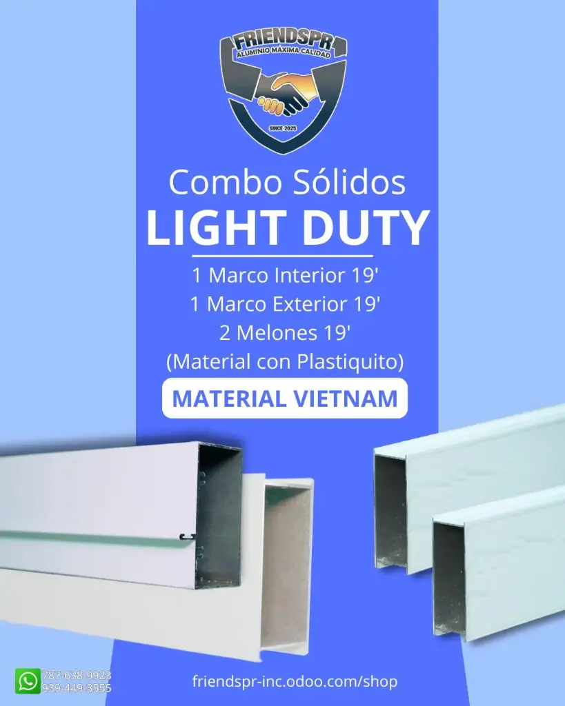 BLANCO - COMBO LIGHT DUTY SOLIDO MELON (MALASIA) (enamorados)