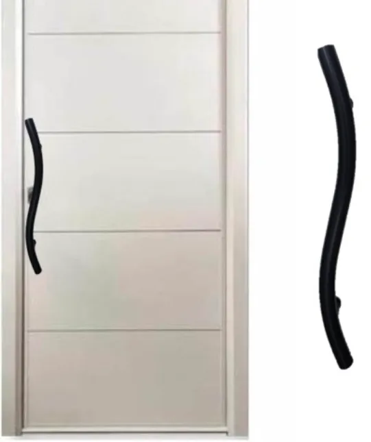 8112BL36- Handle Tipo S NEGRO