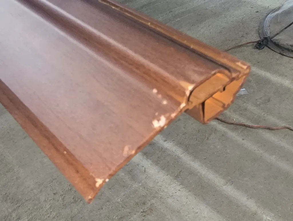 [ventana] TIPO R LAMA 3, 16'  (NOGAL)