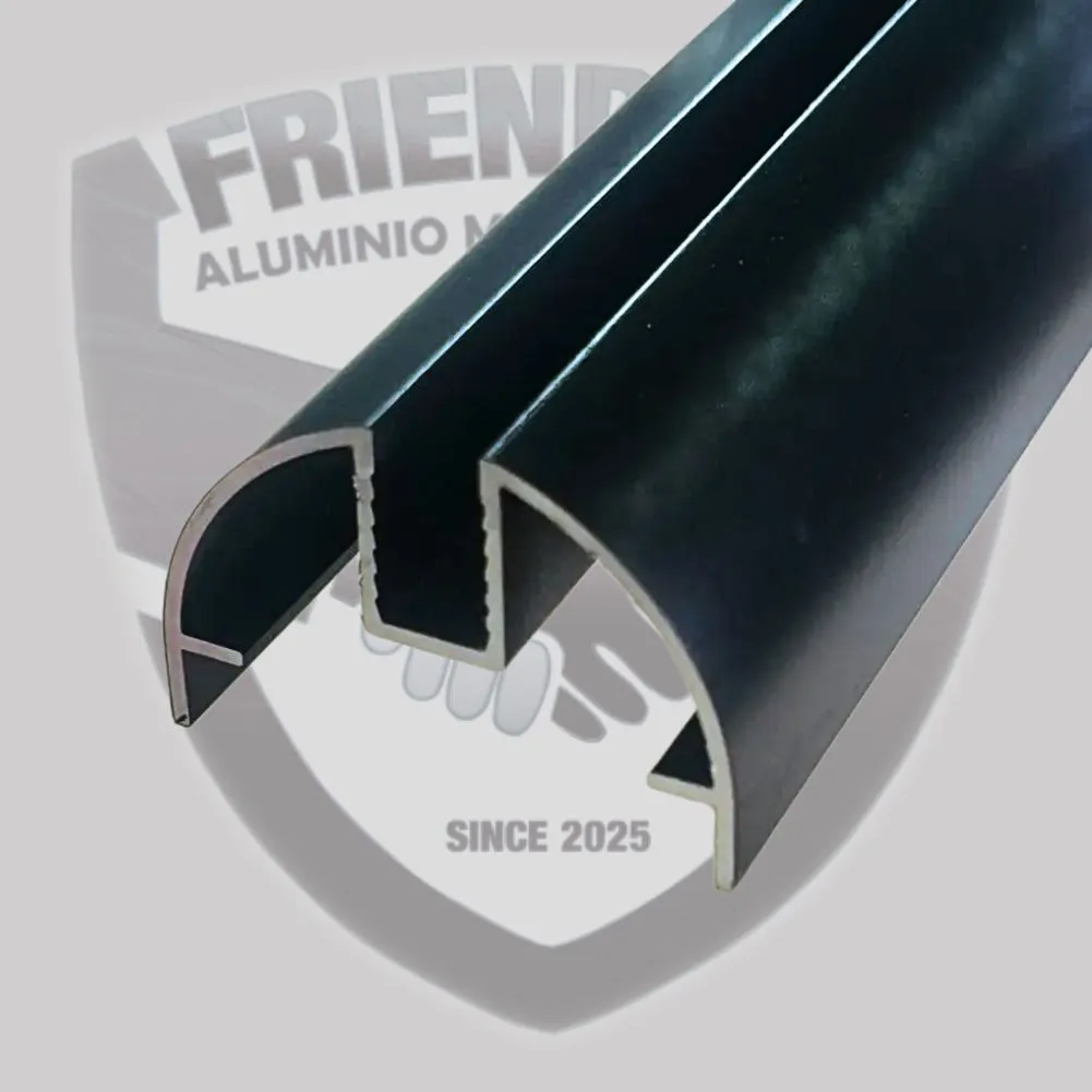 NEGRO-Glass Adapter Curvo Melon HEAVY 19'-8" (CALIDAD VIETNAM)con Plastiquito