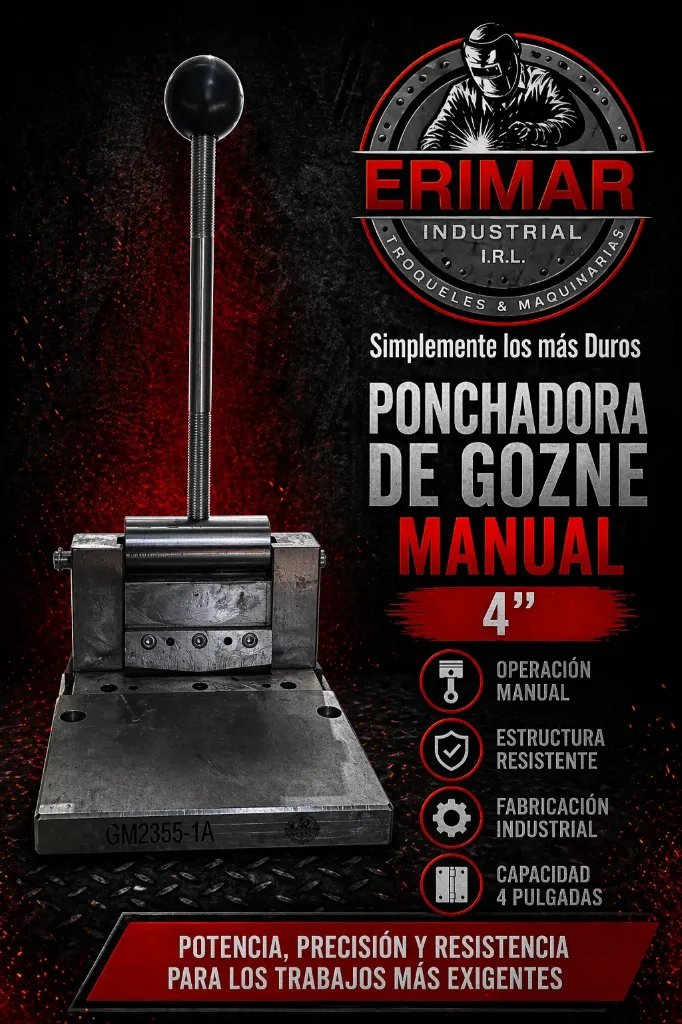 Ponchadora Gozne 4" Manual