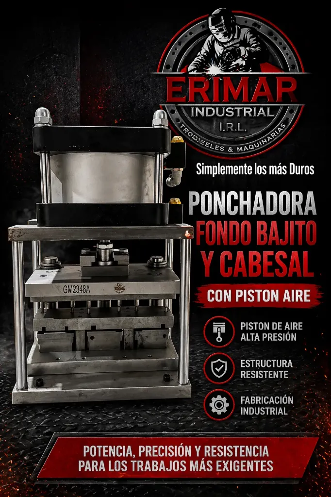 Ponchadora Fondo bajito y Cabesal Neumatica