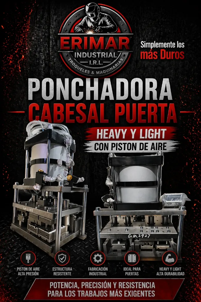 Ponchadora Cabezal Puerta Heavy y Light