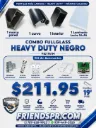 NEGRO - COMBO 3 PIEZAS FULLGLASS 19', Accesorios y Laminado Leche Optic 24*96 (VIETNAM)